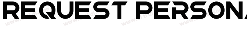 Request Personal Use字体转换